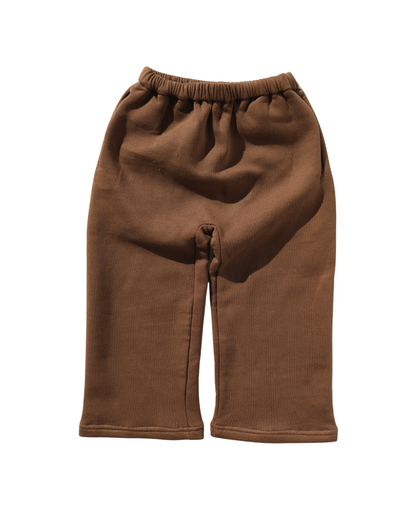Wide Leg Fleece (Toffee Brown)