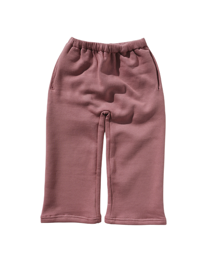 Wide Leg Fleece (Dusty Rose)