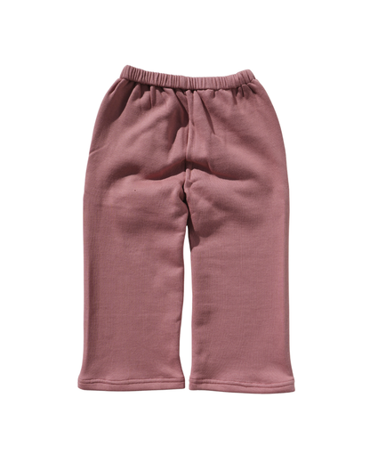 Wide Leg Fleece (Dusty Rose)