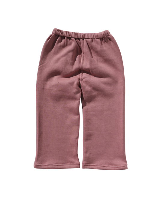 Wide Leg Fleece (Dusty Rose)